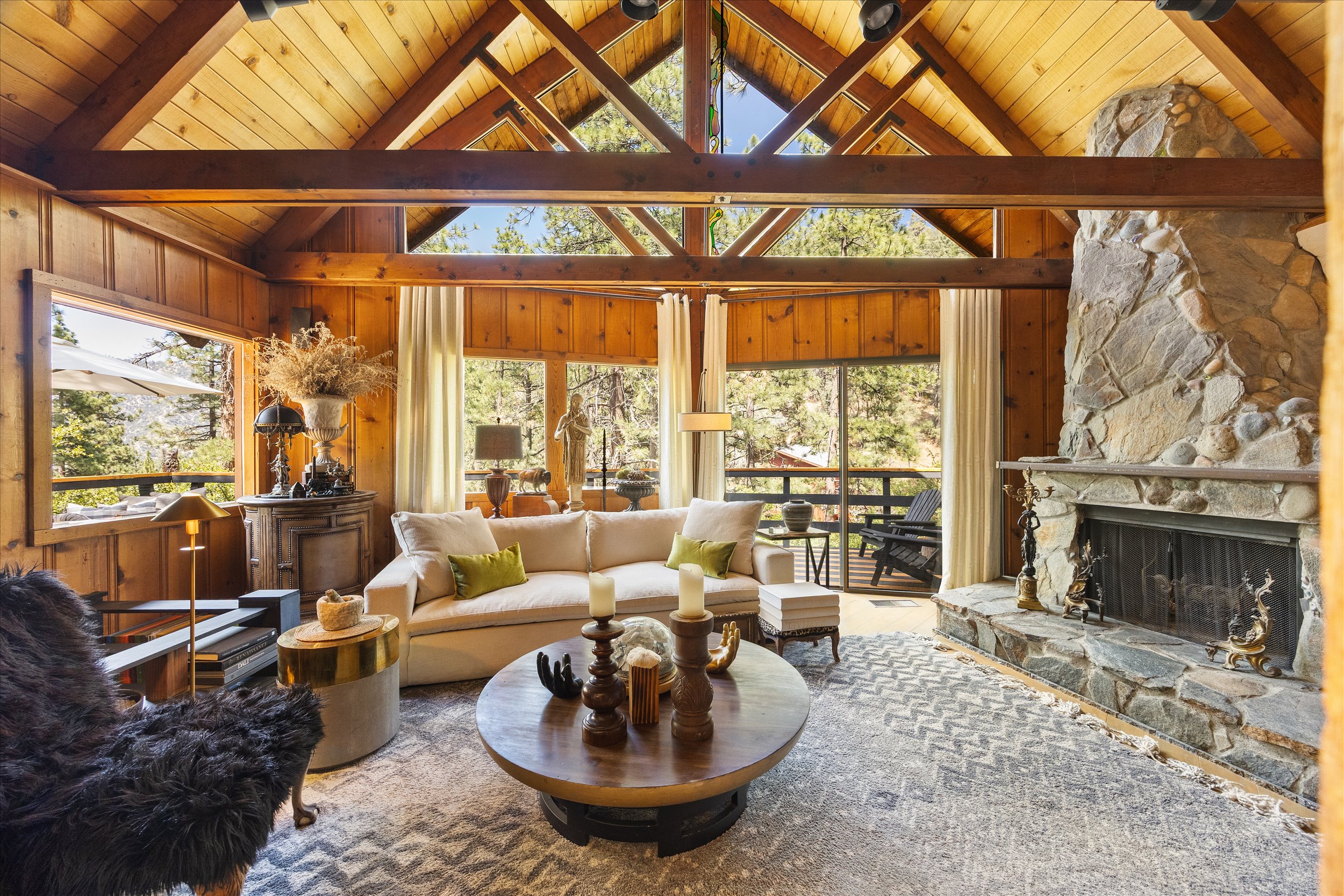 Pine Mountain Club mountain home interior