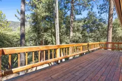 2332 Alpen Court — Upper deck overlooking the surrounding pine forest
