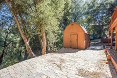 2332 Alpen Court — Outdoor storage shed beside the deck
