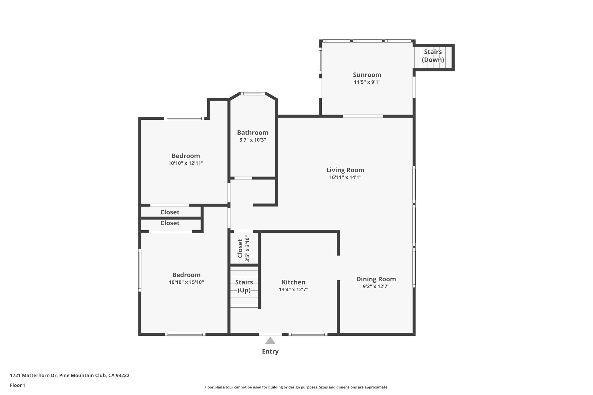 1721 Matterhorn Drive — Floor 1
